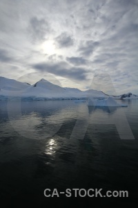 Snow mountain sun bellingshausen sea south pole.