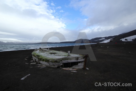 Snow sea antarctica wood water.