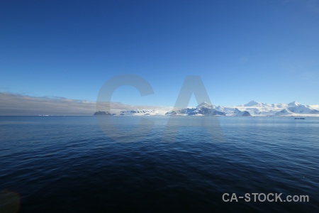 Snowcap ice landscape antarctica adelaide island.