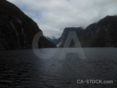 Sound fiordland sky south island new zealand.