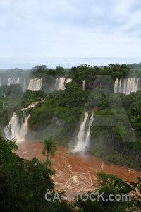 South america brazil iguacu falls river iguazu.