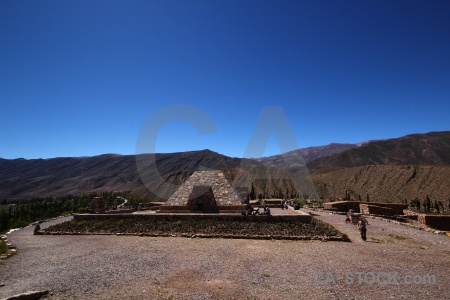 South america fortress stone mountain quebrada de humahuaca.