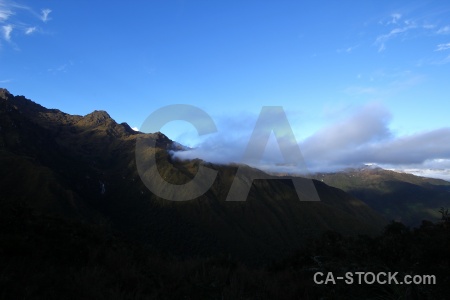 South america inca trail sky andes peru.