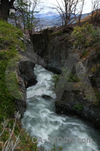 South america rapid sky torres del paine water.