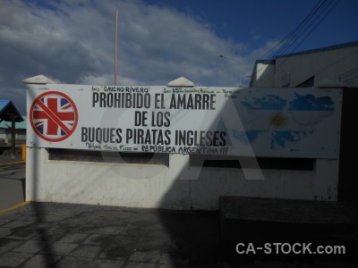 South america tierra del fuego cloud ushuaia union jack.