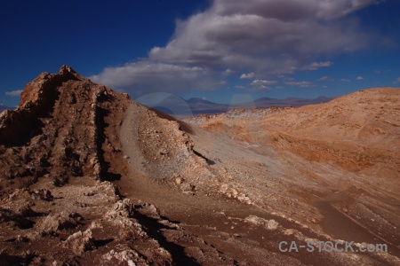 South america valle de la luna salt rock sky.