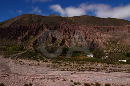 South america valley altitude cloud cliff.