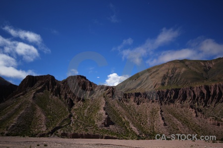 South america valley cliff altitude cloud.