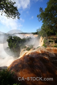 South america waterfall unesco cloud tree.