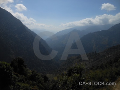 South asia himalayan cloud sky modi khola valley.