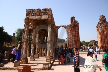 South asia sky india archway pillar.