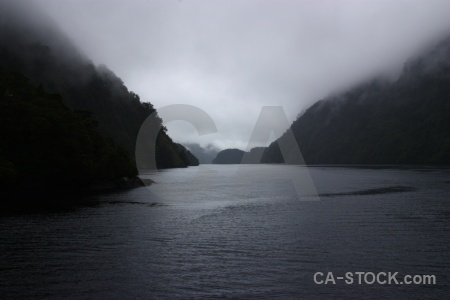 South island cloud fiord sound new zealand.