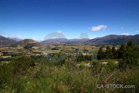 South island landscape field cloud new zealand.