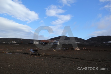 South pole sand sky deception island antarctic peninsula.