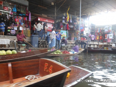 Southeast asia floating vehicle building boat.