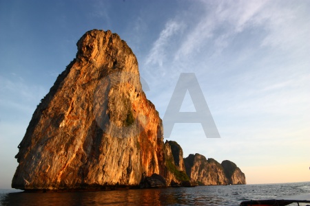 Southeast asia ko phi leh limestone cliff sky.