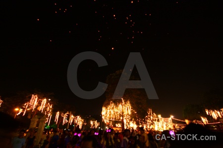 Southeast asia lantern loi krathong bangkok thailand.