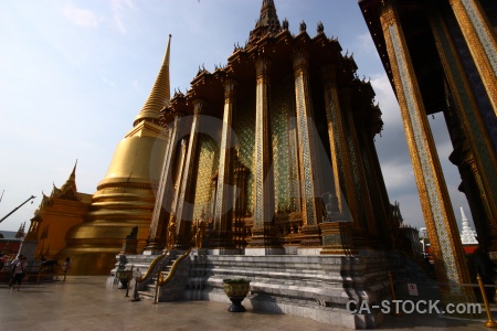 Southeast asia pillar building palace temple.