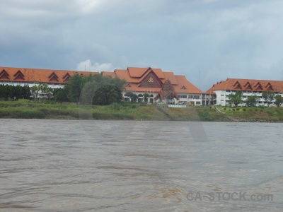 Southeast asia river thailand water golden triangle.
