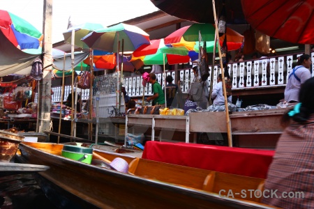 Southeast asia thailand canal boat vehicle.