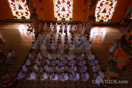 Southeast asia tile pray tay ninh holy see religion.