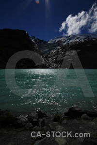 Southern patagonian ice field glacier lake south america terminus.