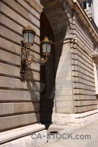 Spain archway lamp madrid europe.