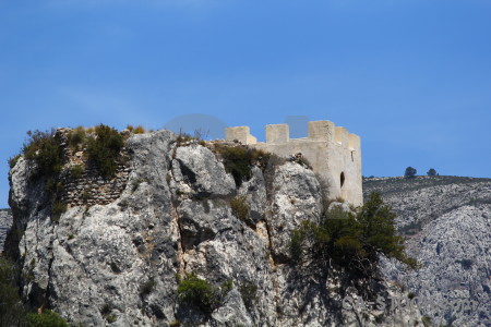 Spain blue europe rock guadalest.