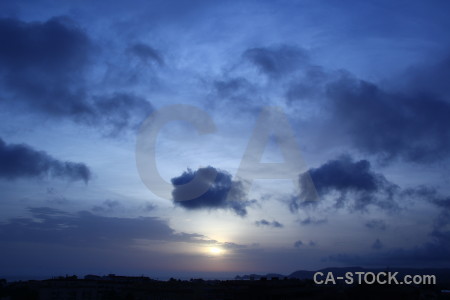 Spain cloud sunrise sunset javea.