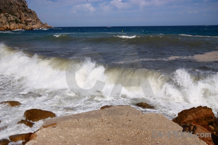 Spain europe cloud sea water.