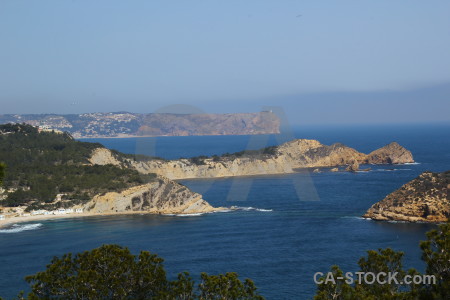 Spain europe javea blue sky.