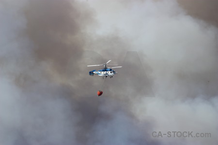 Spain europe javea helicopter firefighting.