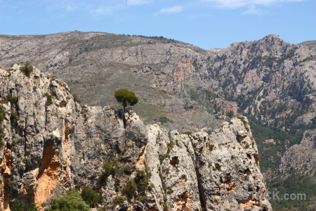 Spain europe rock guadalest.