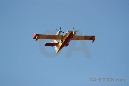 Spain firefighting javea airplane europe.