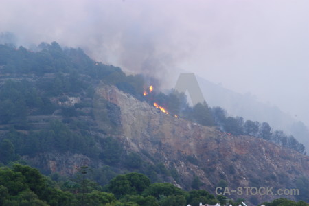 Spain montgo fire smoke europe javea.