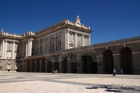 Spain sky building royal palace.