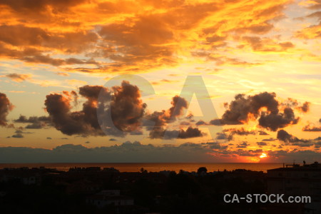 Spain sunrise sunset europe cloud.