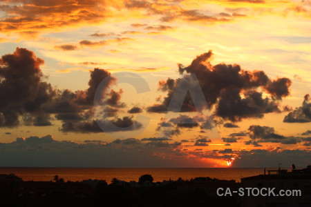 Spain sunset javea cloud sky.