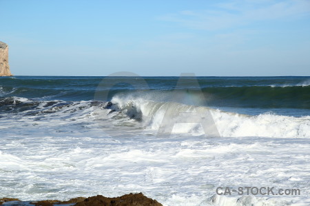 Spain wave europe javea sea.