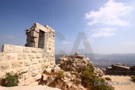 Stone sky western asia middle east ajloun.