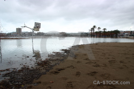 Storm sea spain arenal europe.