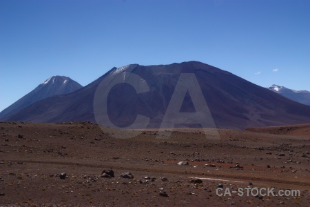 Stratovolcano altitude volcano atacama desert landscape.