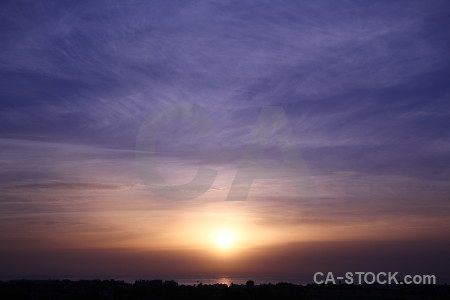 Sun cloud spain javea sunset.