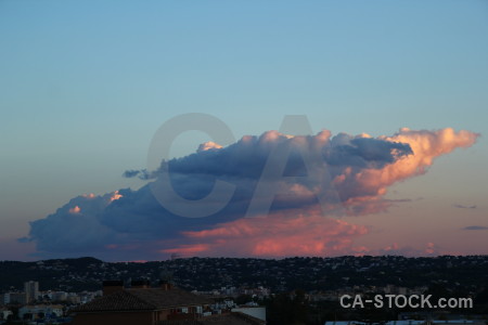 Sunrise europe javea sky cloud.