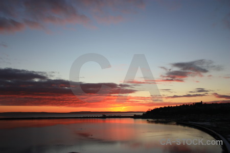 Sunrise red cloud sky sunset.