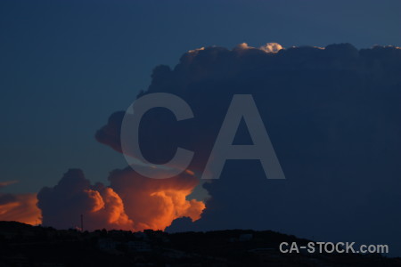 Sunrise sky javea europe cloud.