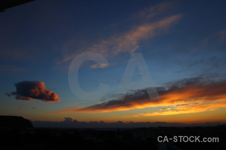 Sunrise spain europe cloud javea.