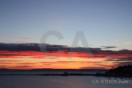 Sunrise sunset cloud red sky.