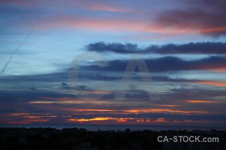 Sunrise sunset javea europe cloud.