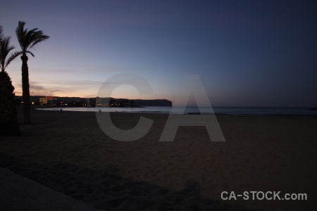 Sunset sand europe sky javea.